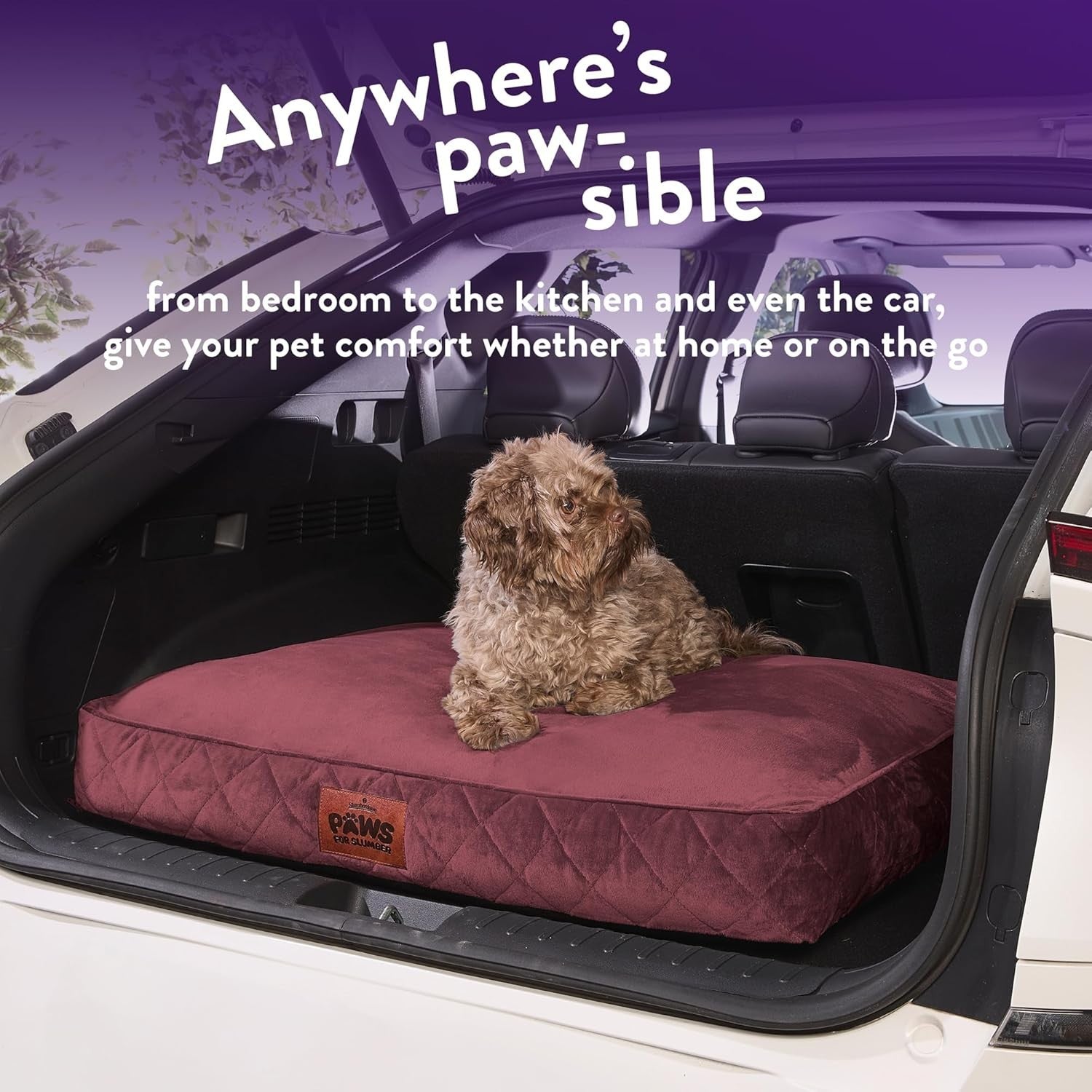 Luxury Orthopedic Dog Bed 60x80cm Washable Non Slip UK Made