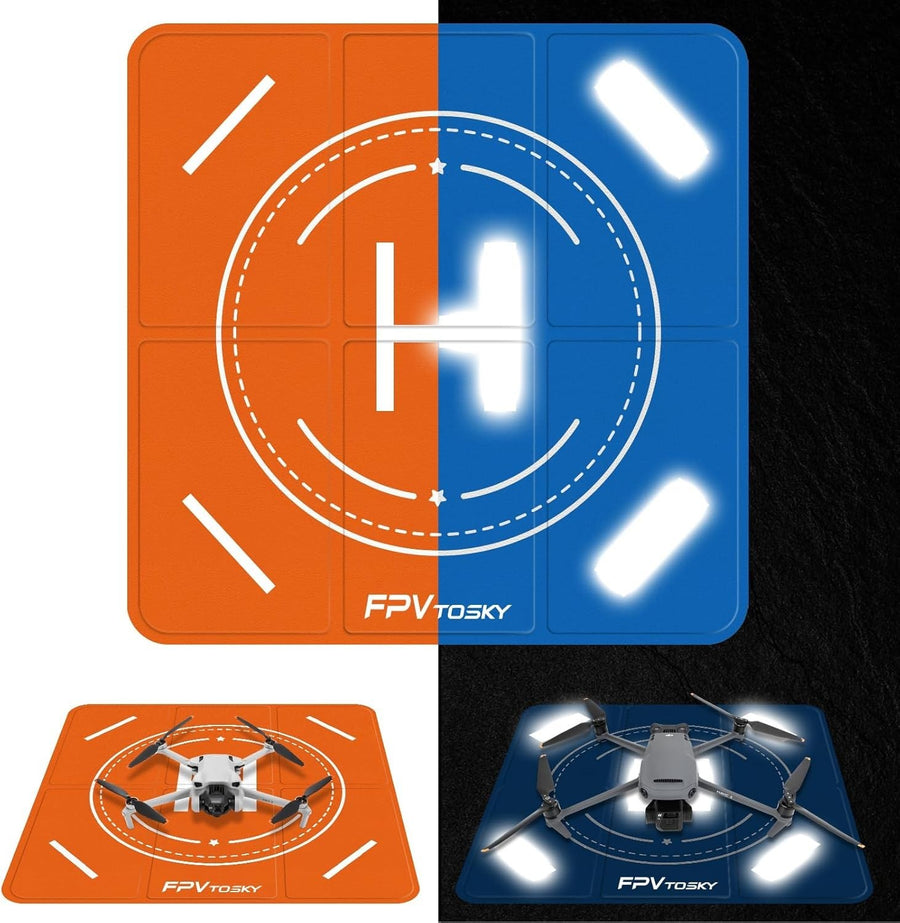Reflective Drone Landing Pad Foldable 20" Universal Waterproof