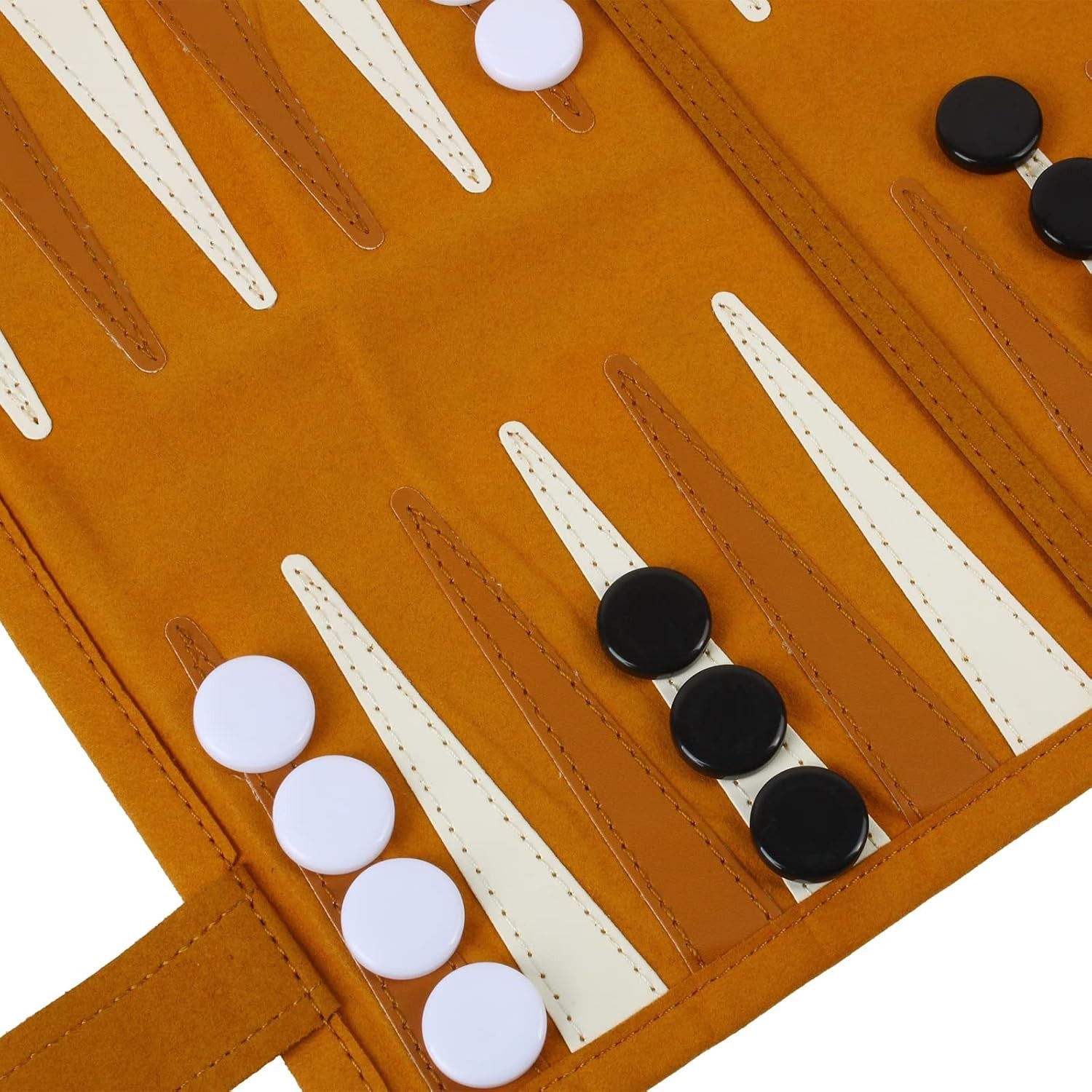 3 in 1 Rollable Chess Checkers Backgammon Set Portable Travel Board Game