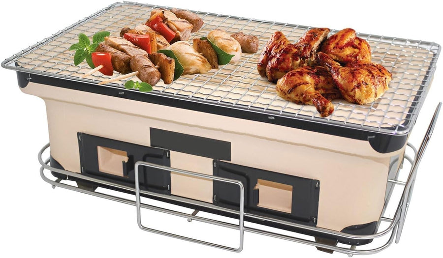 Clay Tabletop Charcoal BBQ Grill Portable Yakitori Japanese Style Stove