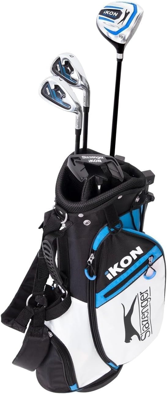 Junior Golf Club Set Ages 9–11 Right Hand Graphite Stand Bag Blue