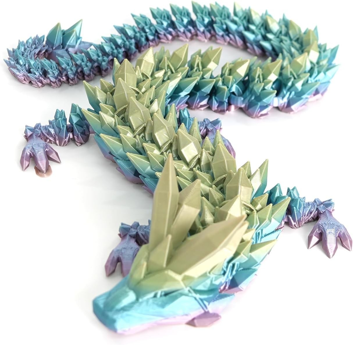 24 Inch 3D Printed Dragon Articulated Fidget Toy Fantasy Figure Gift