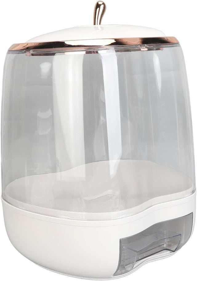 10KG Airtight Rice Container Transparent Grain Storage Dispenser Bin