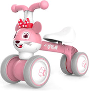 Baby Balance Bike Toddler Ride On Walker Trike No Pedals 10-36 Months Pink