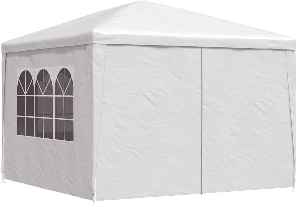 3x3m White Party Tent Gazebo Waterproof Marquee with Sides Garden
