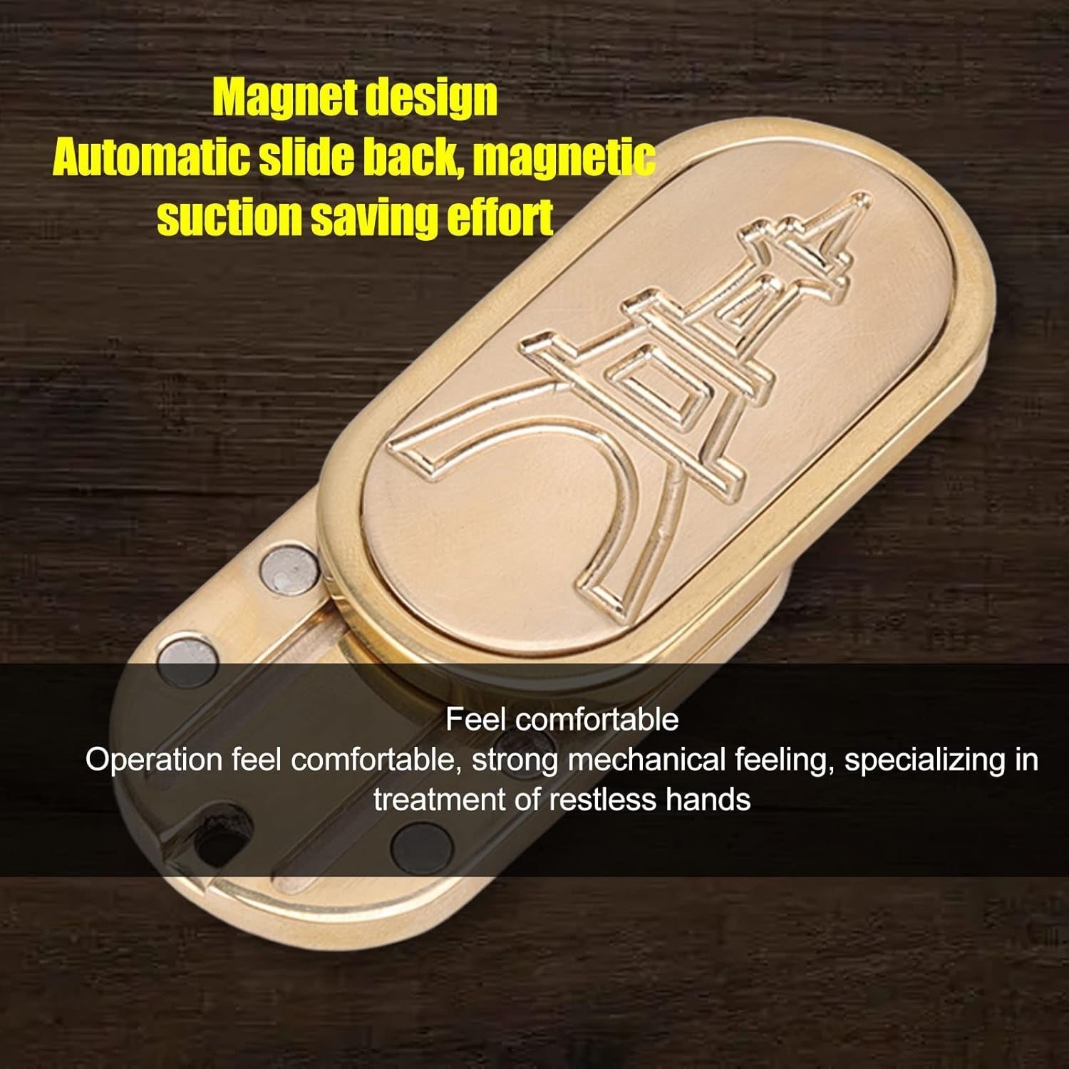 Copper Magnetic Fidget Slider Coin Stress Relief ADHD Pocket Toy
