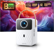 Battery Powered Smart Projector 1080P WiFi Bluetooth Apps Portable