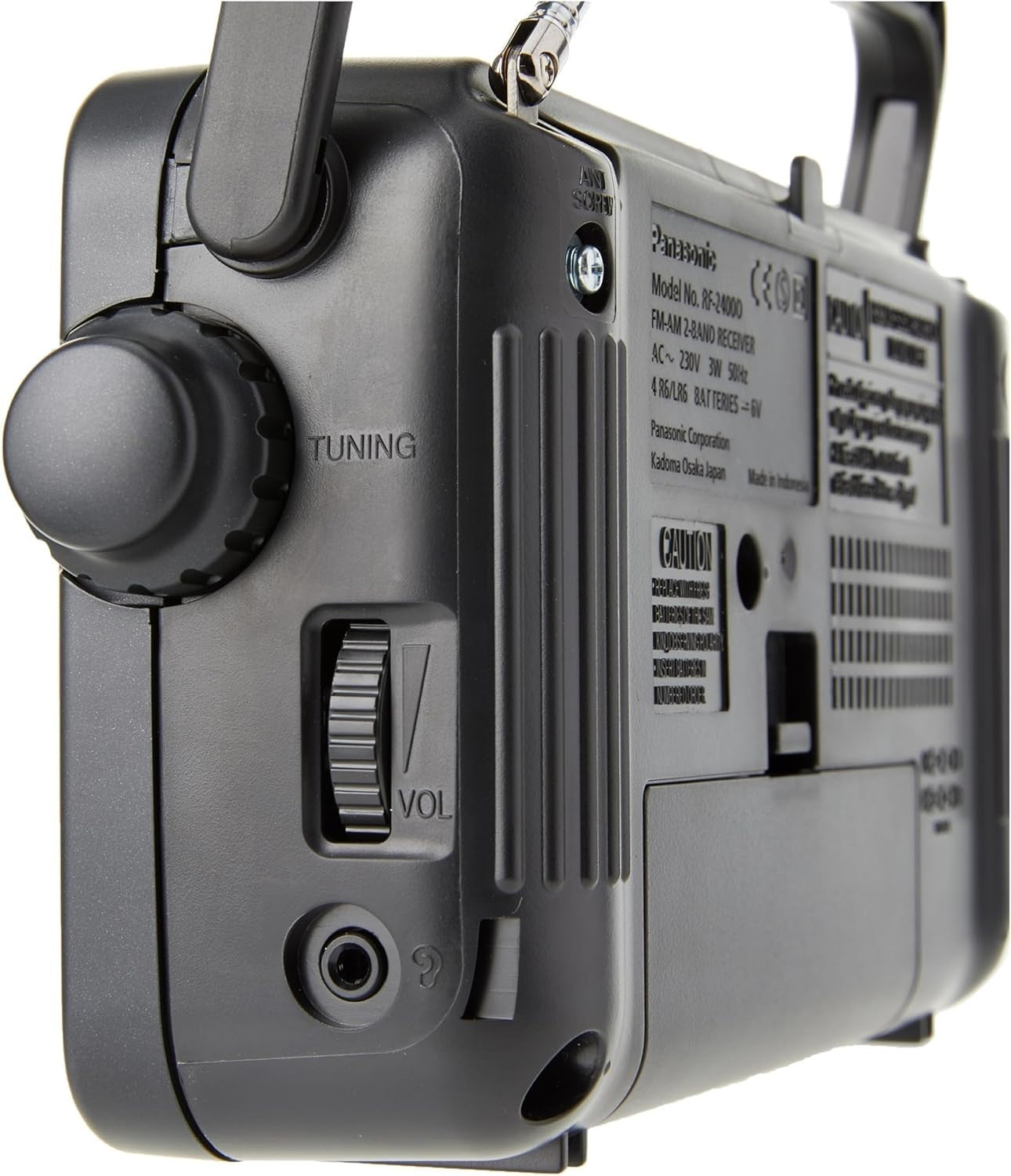 Portable AM/FM Radio AC/DC Battery Earphone Headphone Socket