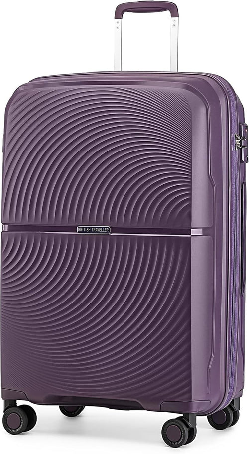 Large Hard Shell Suitcase 4 Spinner Wheels Lightweight PP TSA Lock 23kg