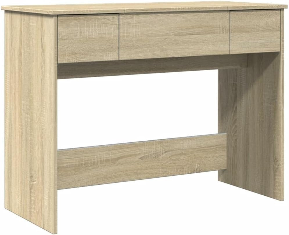 Vanity Dressing Table Sonoma Oak Mirror Storage Bedroom Beauty Station