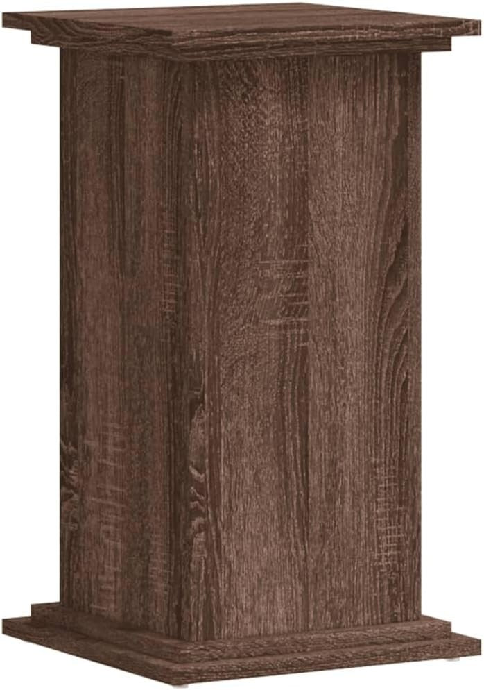 Brown Oak Wood Plant Stand 60cm Indoor Display Pedestal Table Modern Home Decor