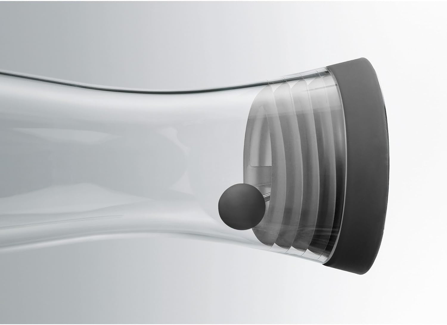 1.5L Glass Water Decanter with Close-Up Stopper | Leakproof Fridge Carafe