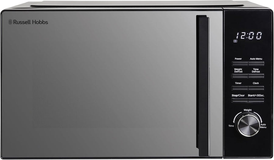 23L Flatbed Digital Microwave 800W 8 Auto Cook Child Lock Black