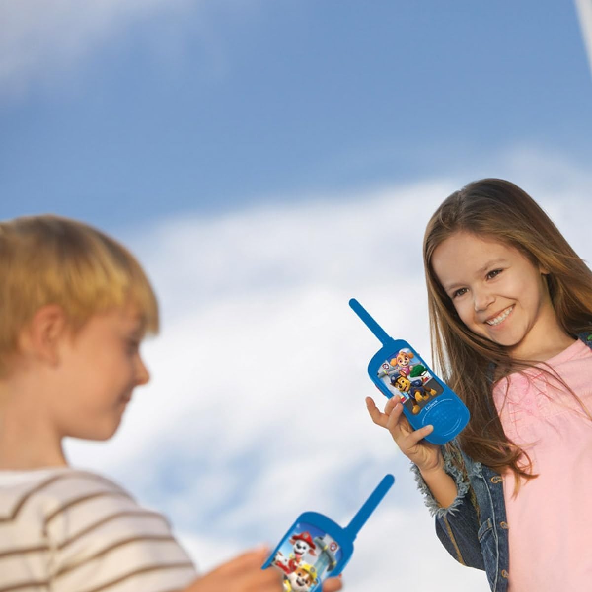 Kids Paw Patrol Walkie Talkies Belt Clip Outdoor Communication Toy