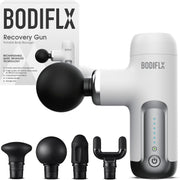 Mini Deep Tissue Massage Gun Muscle Recovery 6 Speeds Quiet Cordless 4 Heads