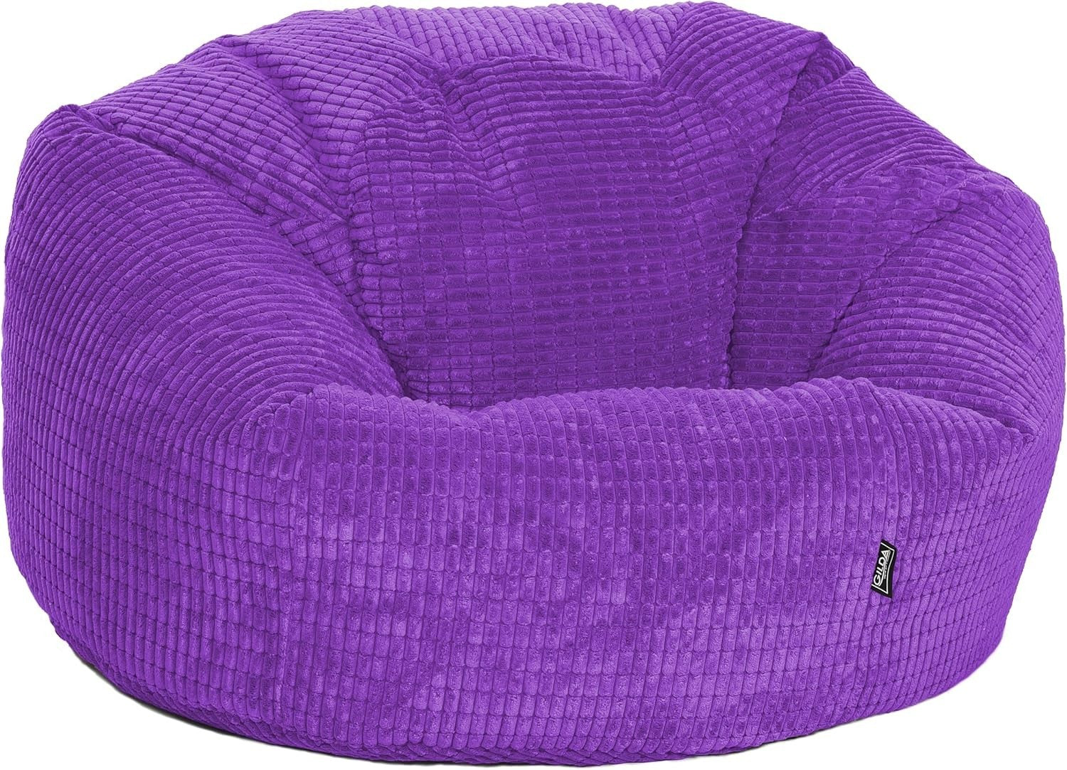 Giant Corduroy Bean Bag Chair Adult Teen Soft Lounge Seat Sofa Floor