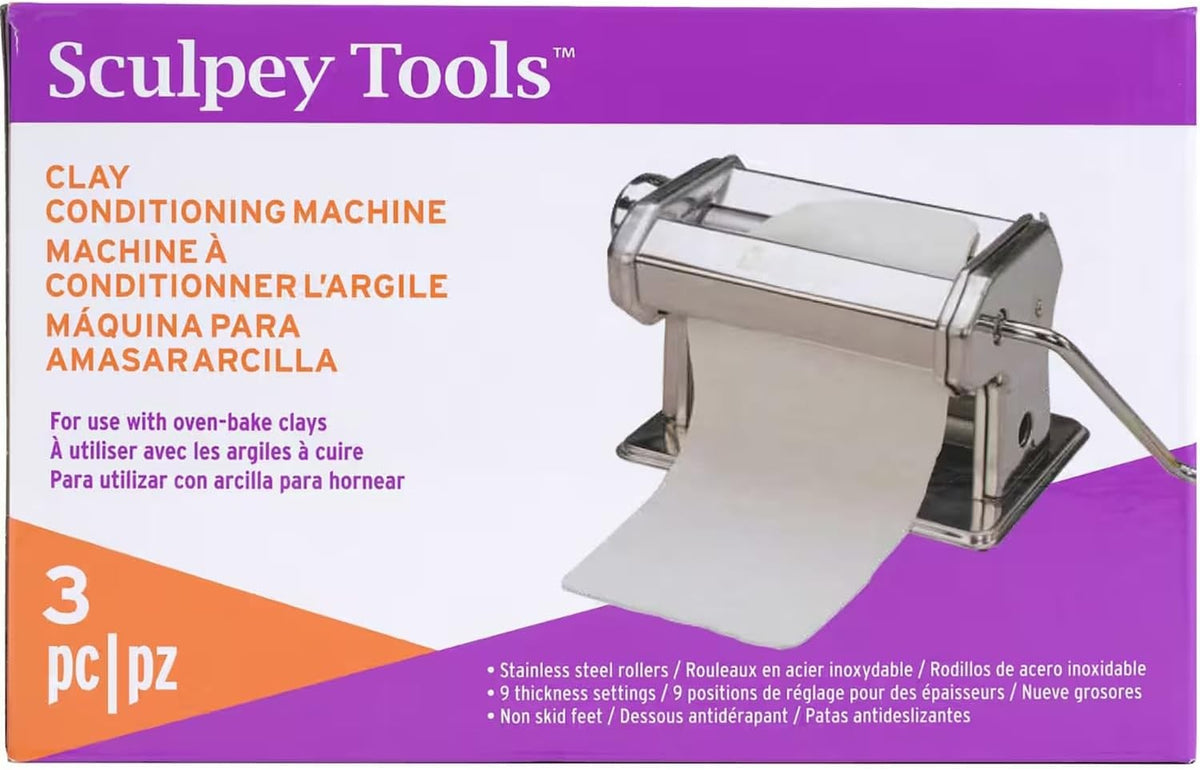 Polymer Clay Conditioning Machine 9 Thickness Pasta Roller Craft Tool