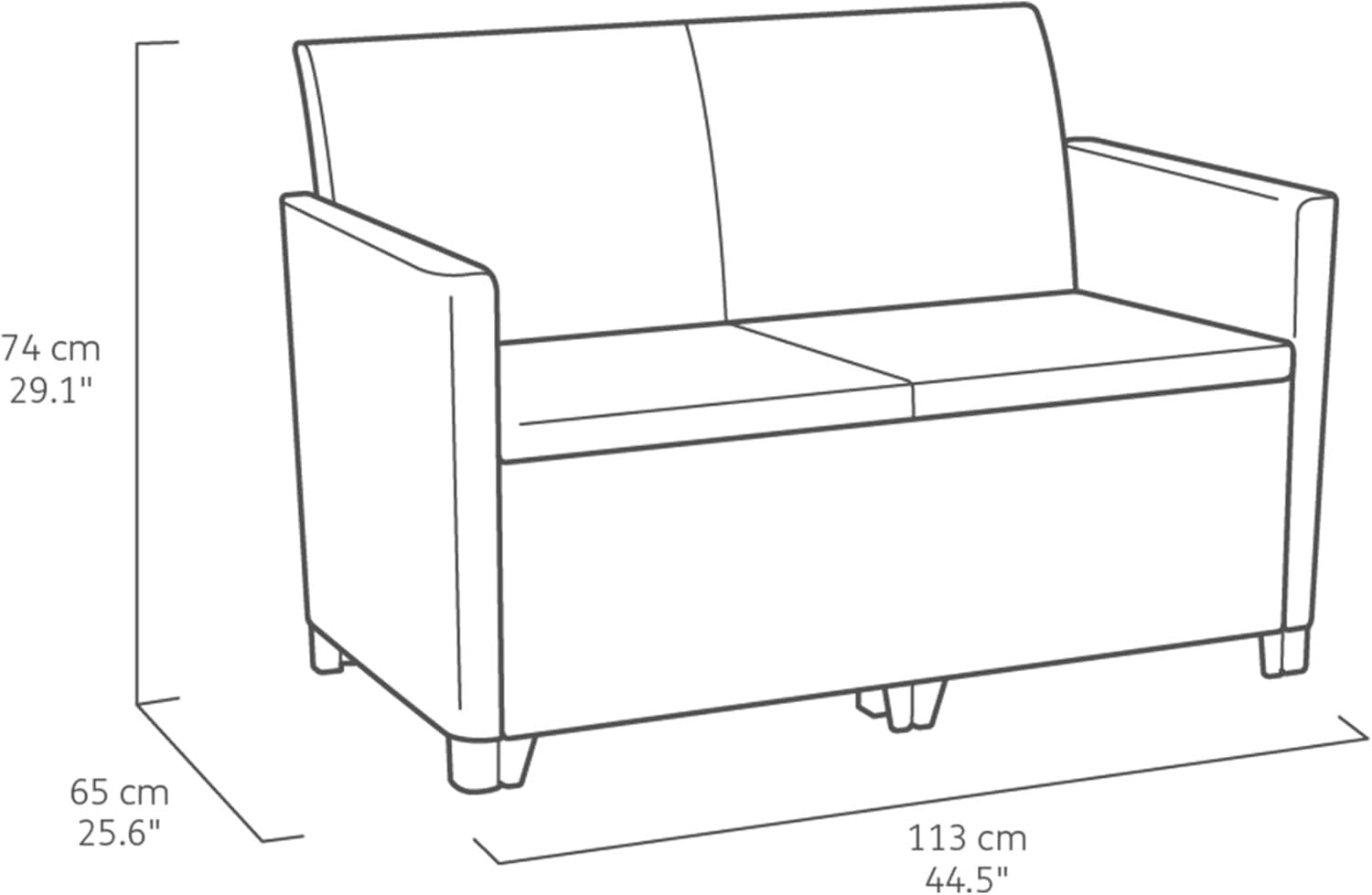 4 Seater Rattan Garden Sofa Set w/ Chairs, Table & Cushions Outdoor