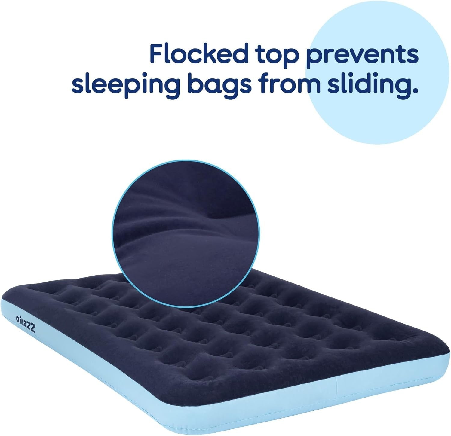 Double Airbed with Pump – Quick Inflate & Deflate, Waterproof, Portable Mattress