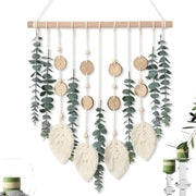 Green Artificial Eucalyptus Wall Hanging Boho Decor 30x40cm