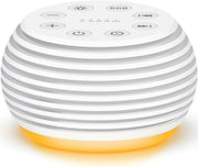 White Noise Sleep Machine with 30 Sounds, Night Light & Rechargeable