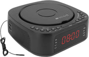 CD Player Alarm Clock with Remote Portable Sleep Timer LED Display Loud Alarm