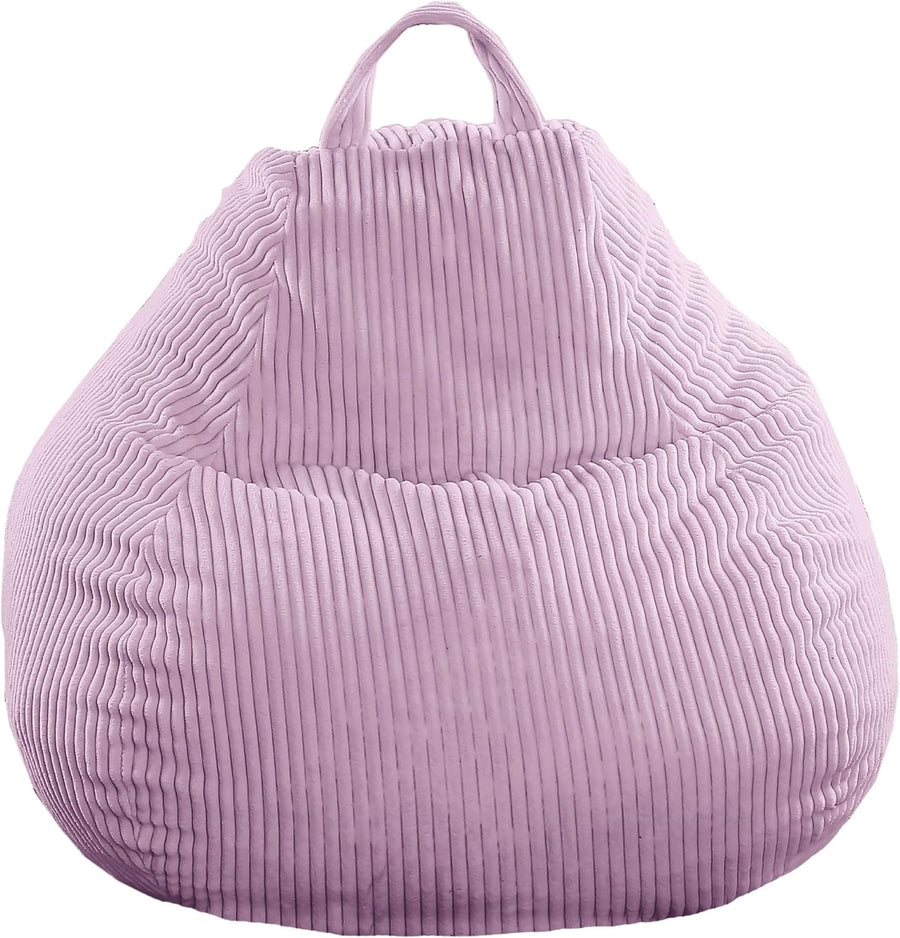 Soft Corduroy Bean Bag Chair with Removable Washable Cover – Adult & Kids
