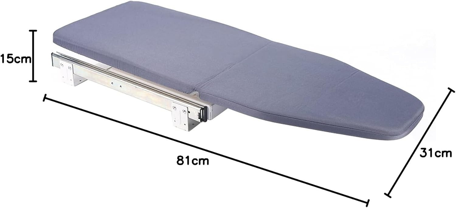 Pull Out Cupboard Ironing Board Extendable Folding 180° Rotating