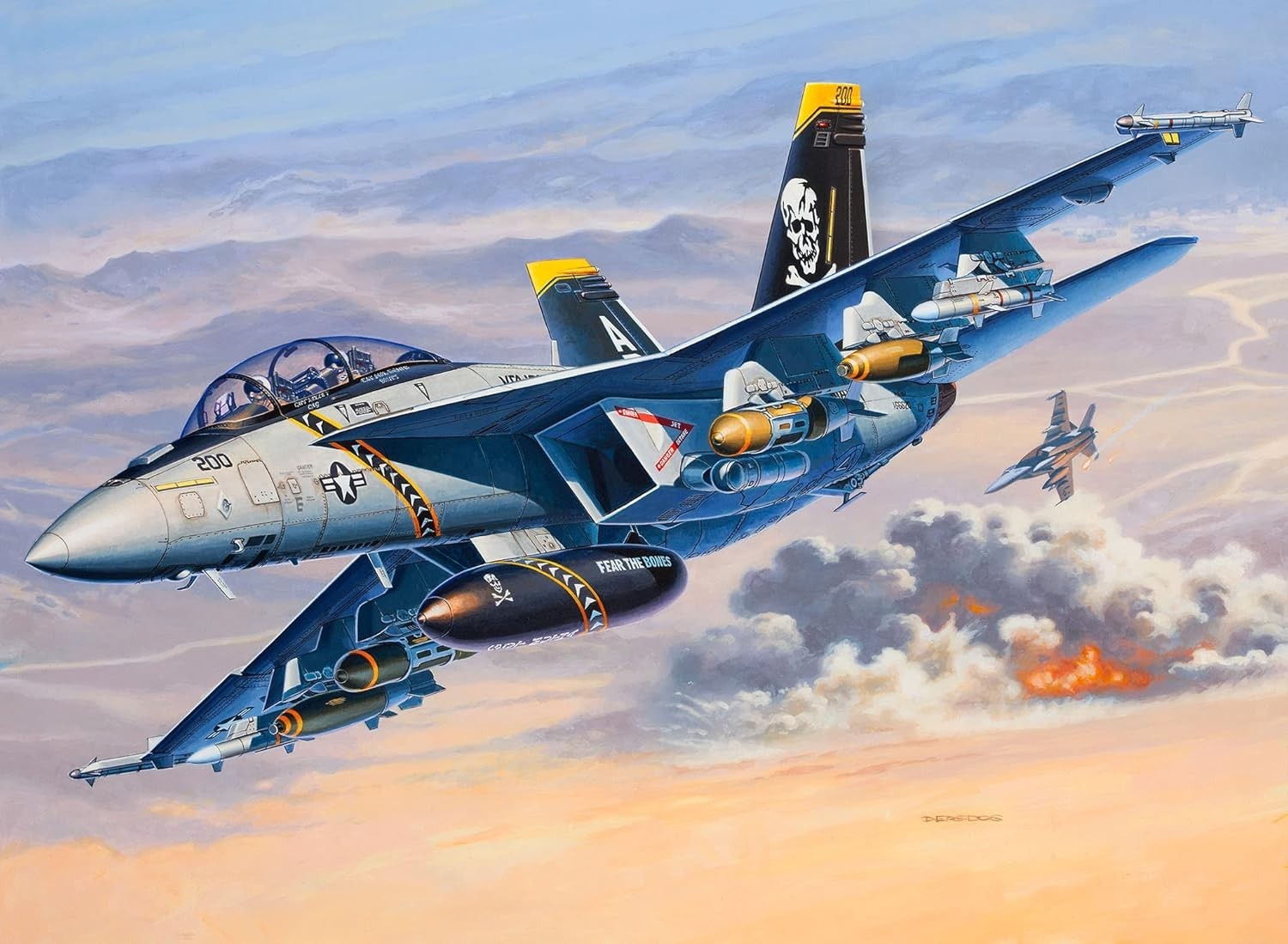 1:72 F/A-18F Super Hornet Jet Model Kit • Detailed Cockpit • Unpainted