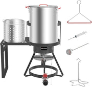 30Qt Outdoor Turkey Fryer Propane 50,000BTU Burner Stand Kit