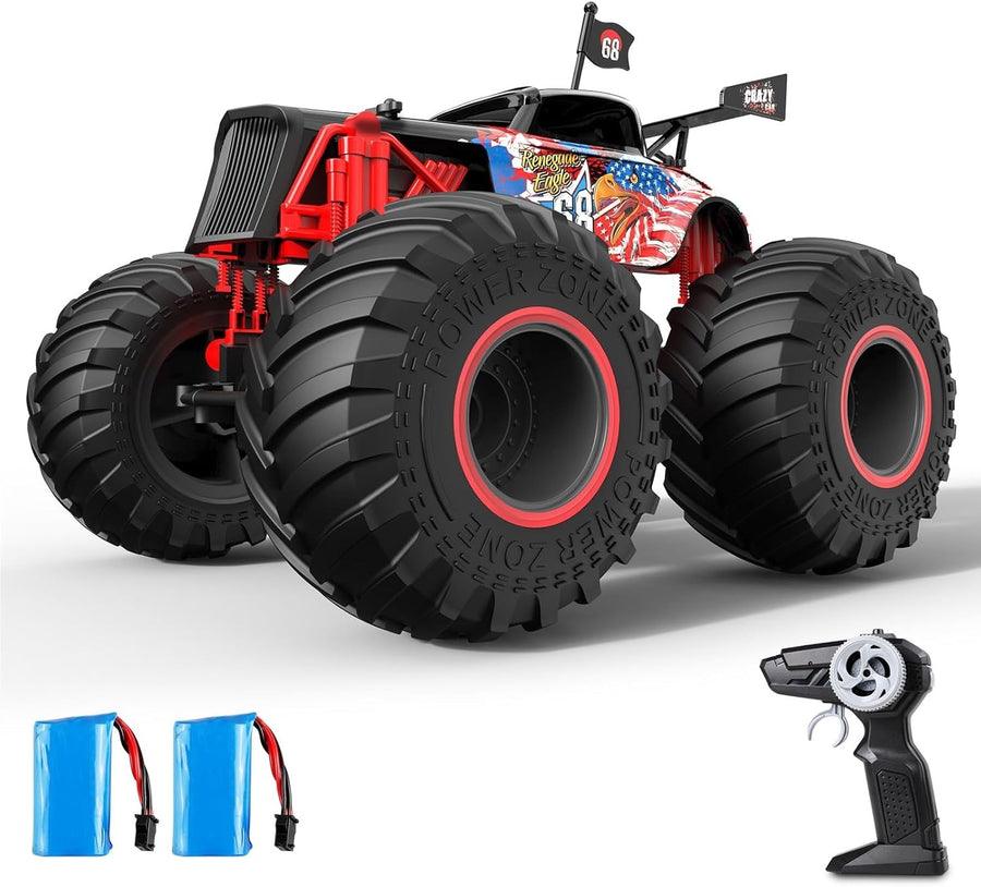 1:14 RC Monster Truck 2.4GHz All Terrain Big Wheel 15KMH 50min Car Gift for Kids