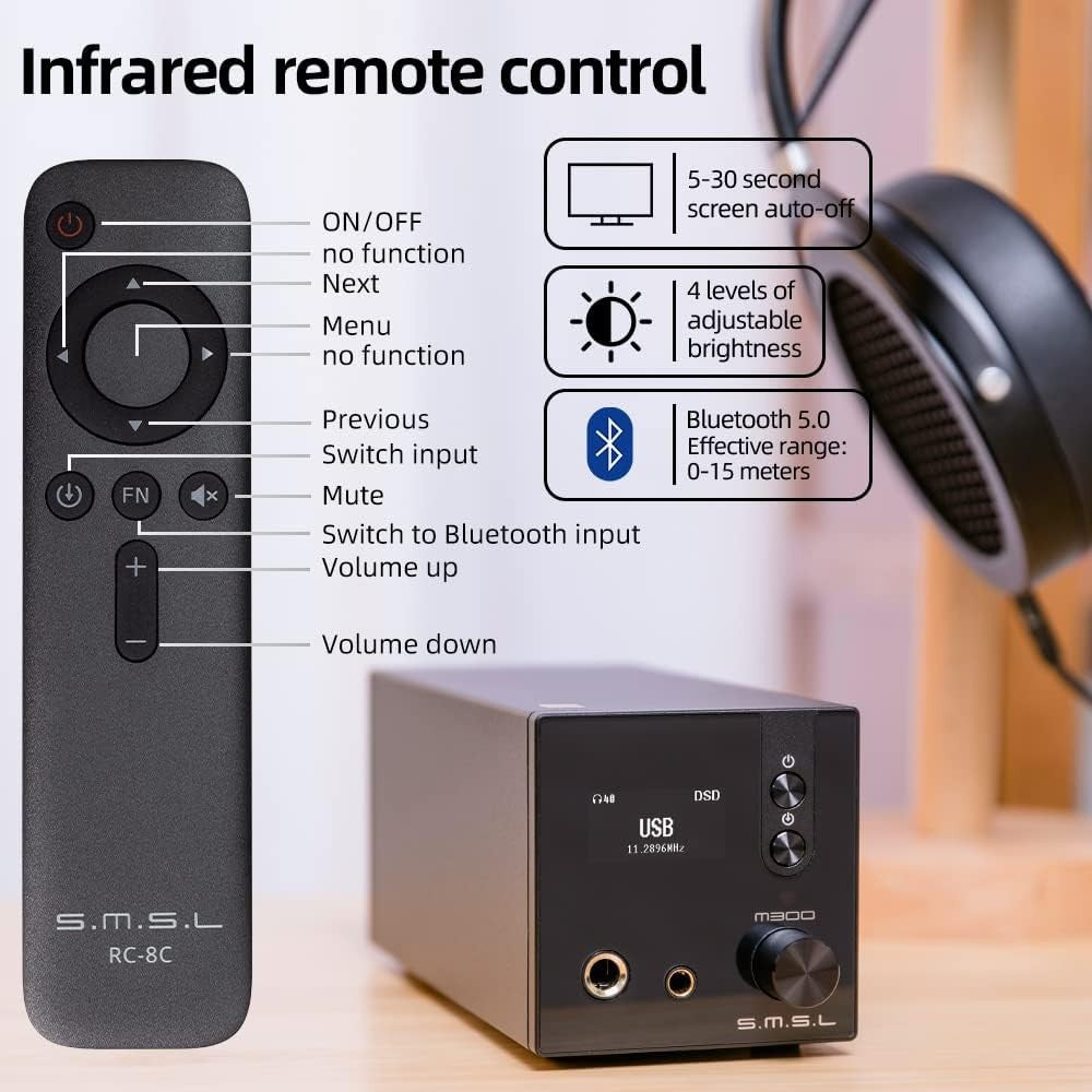 High-Fidelity MQA Audio DAC 32bit/768kHz DSD256 OLED Balanced Output