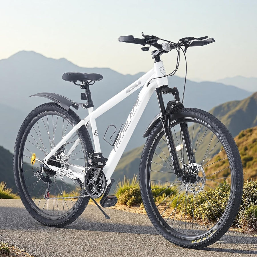 27.5" Mountain Bike 21-Speed Shimano, Dual Disc Brakes, Shock Absorber