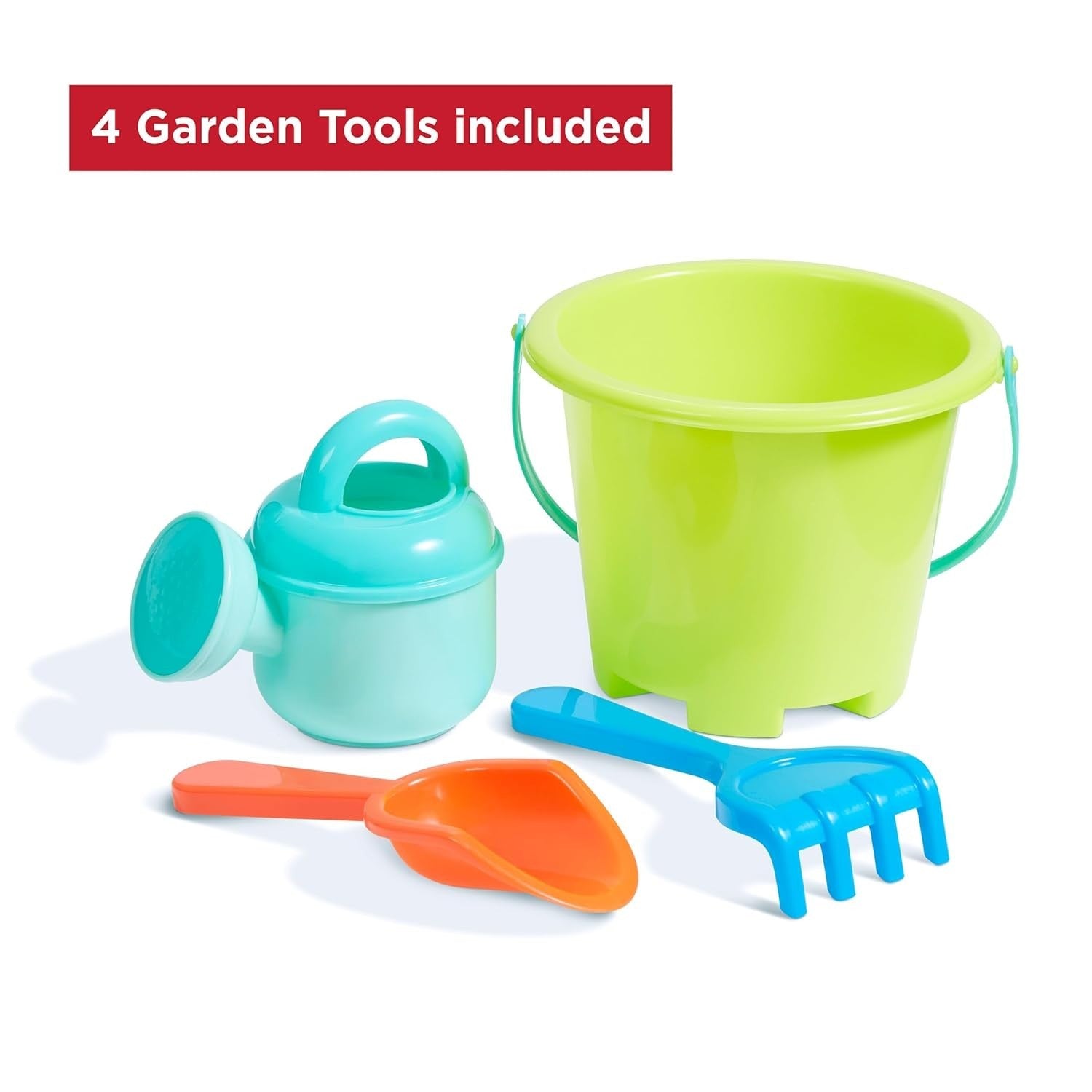 Toddler Push Pull Walker Wagon 2-in-1 with Garden Tools Storage Box Red Ages 1–4