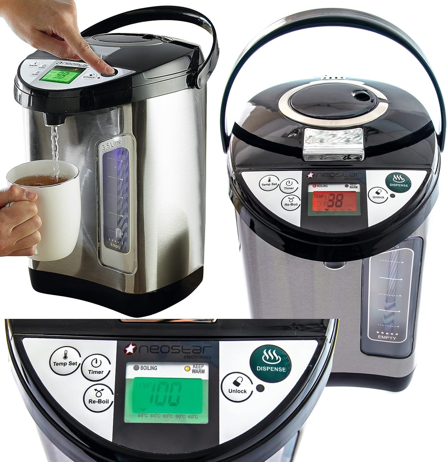 Instant Hot Water Dispenser 3.5L Rapid Boil Electric Kettle Urn