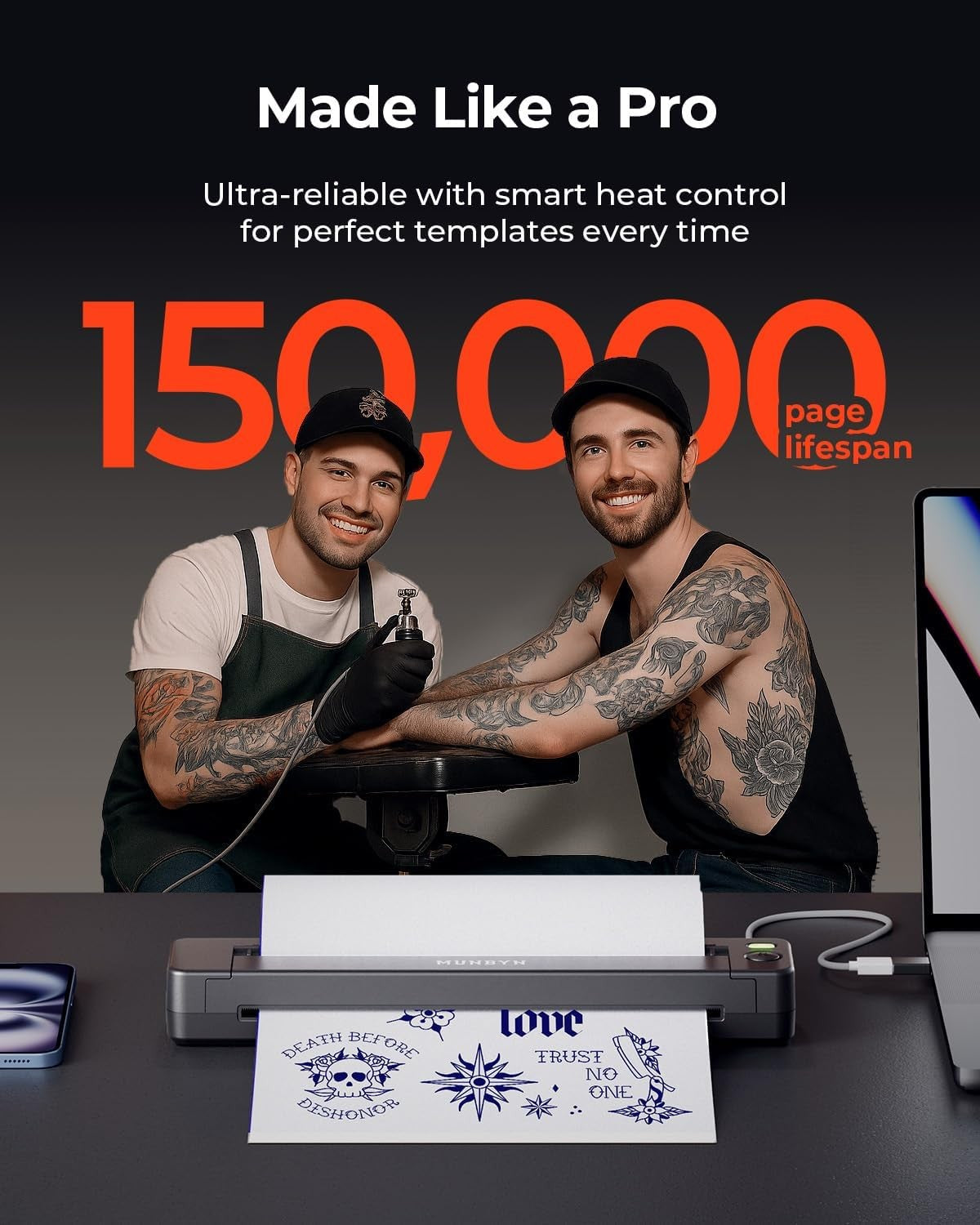 ITP06 High-Definition Tattoo Stencil Printer – Wireless Thermal for Artis