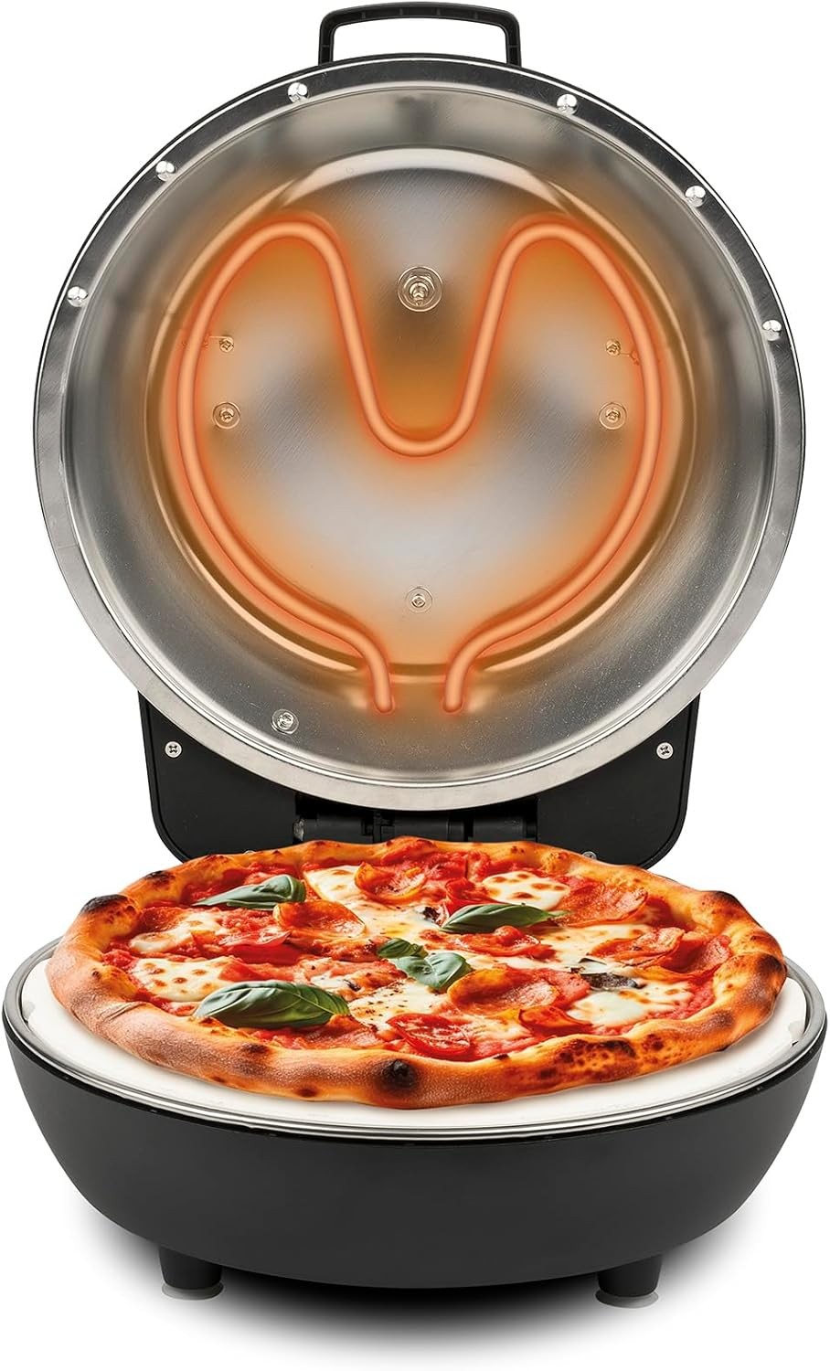 Electric Pizza Oven with Adjustable Thermostat | 420°C Indoor Pizza Maker 1200W