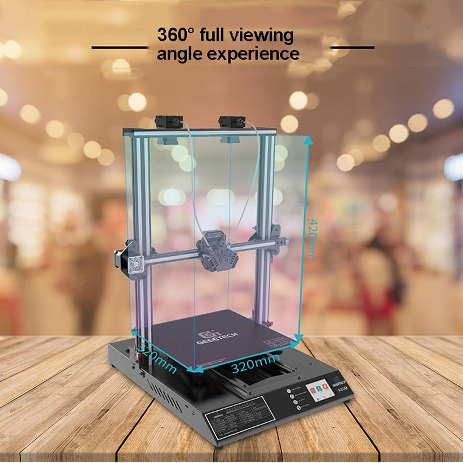 Large Metal 3D Printer 320x320x420mm Auto Level Resume Touch Screen