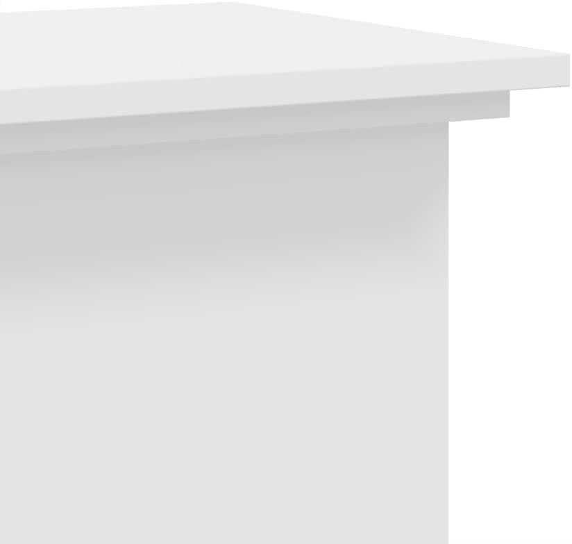 White Wood Plant Stand 60cm Indoor Outdoor Display Table Modern Flower Pot Holde