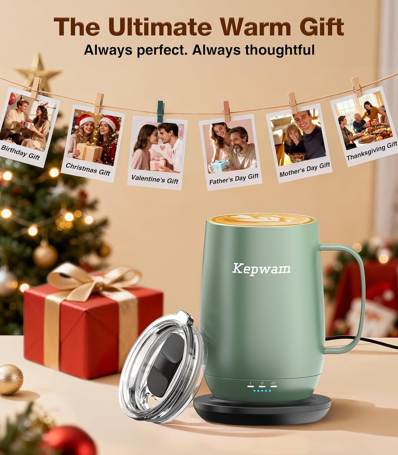 Self Heating Coffee Mug 20oz Smart Temperature Control Battery