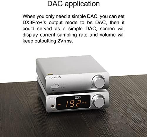 DX3 Pro+ High-Res DAC & Headphone Amp USB Coaxial Bluetooth 5.0