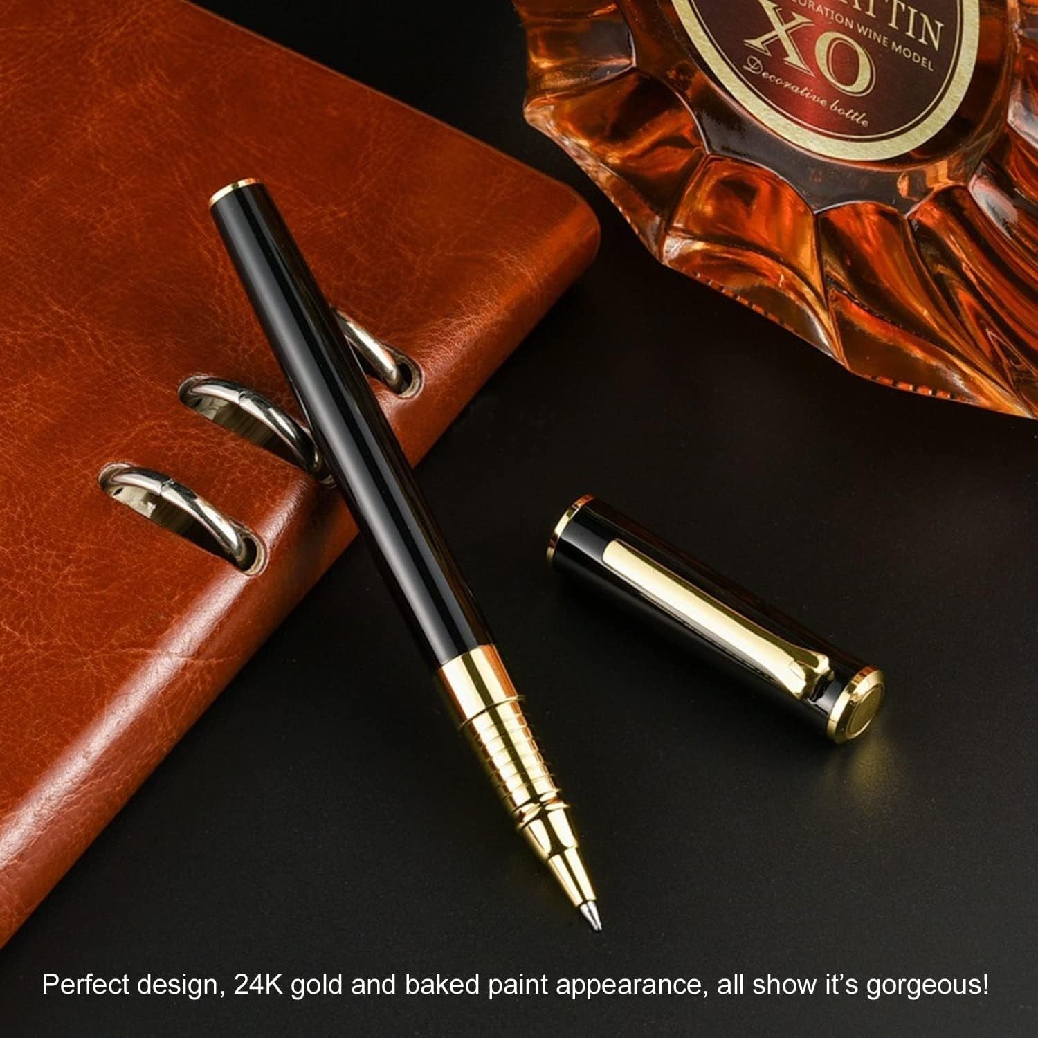 Luxury Ballpoint Pen White Red Black Medium Point Smooth Writing Gift