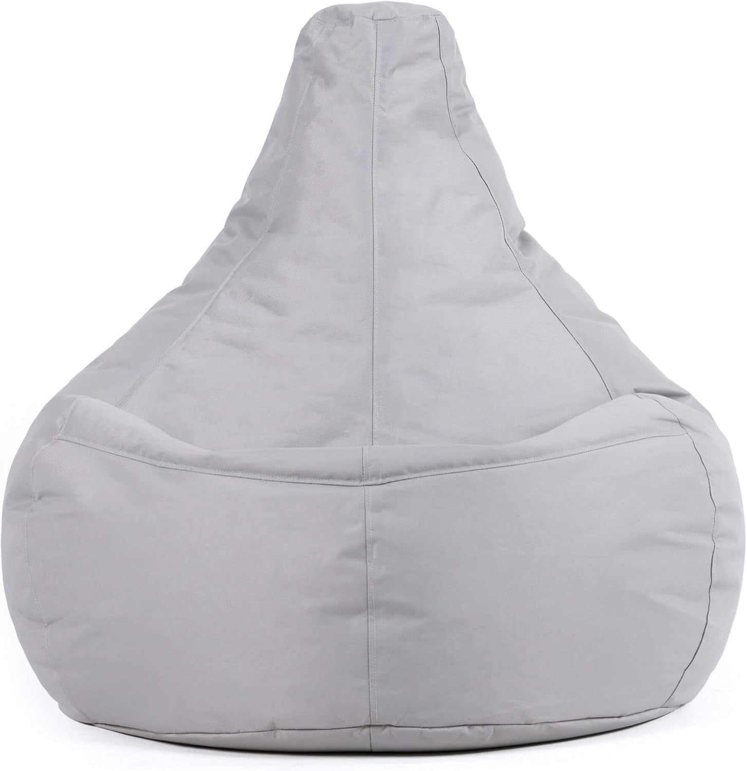 Grey Gaming Bean Bag Chair | Waterproof Recliner Seat Indoor Outdoor Use
