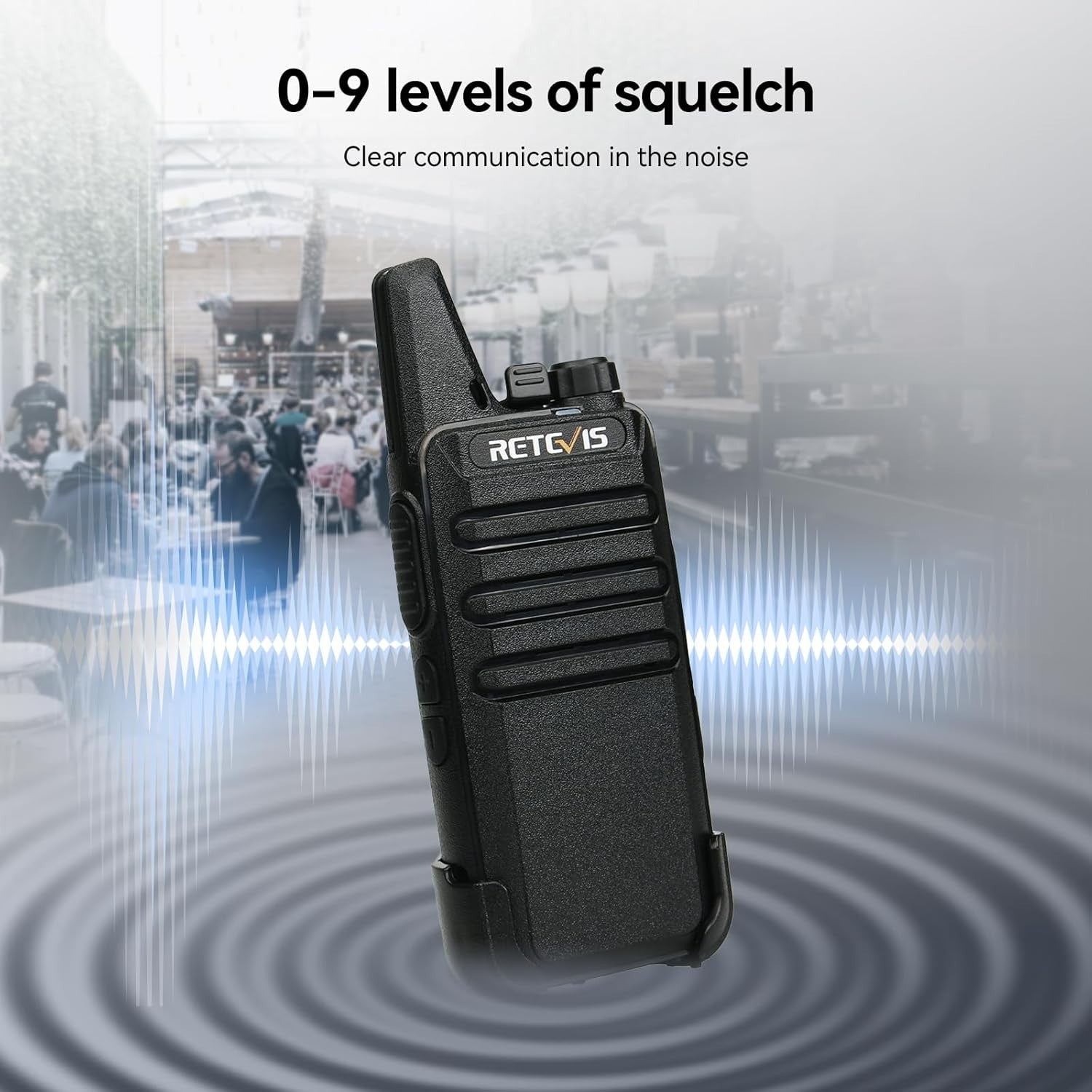 Mini Rechargeable Walkie Talkies VOX PMR446 Portable Radio 4 Pack