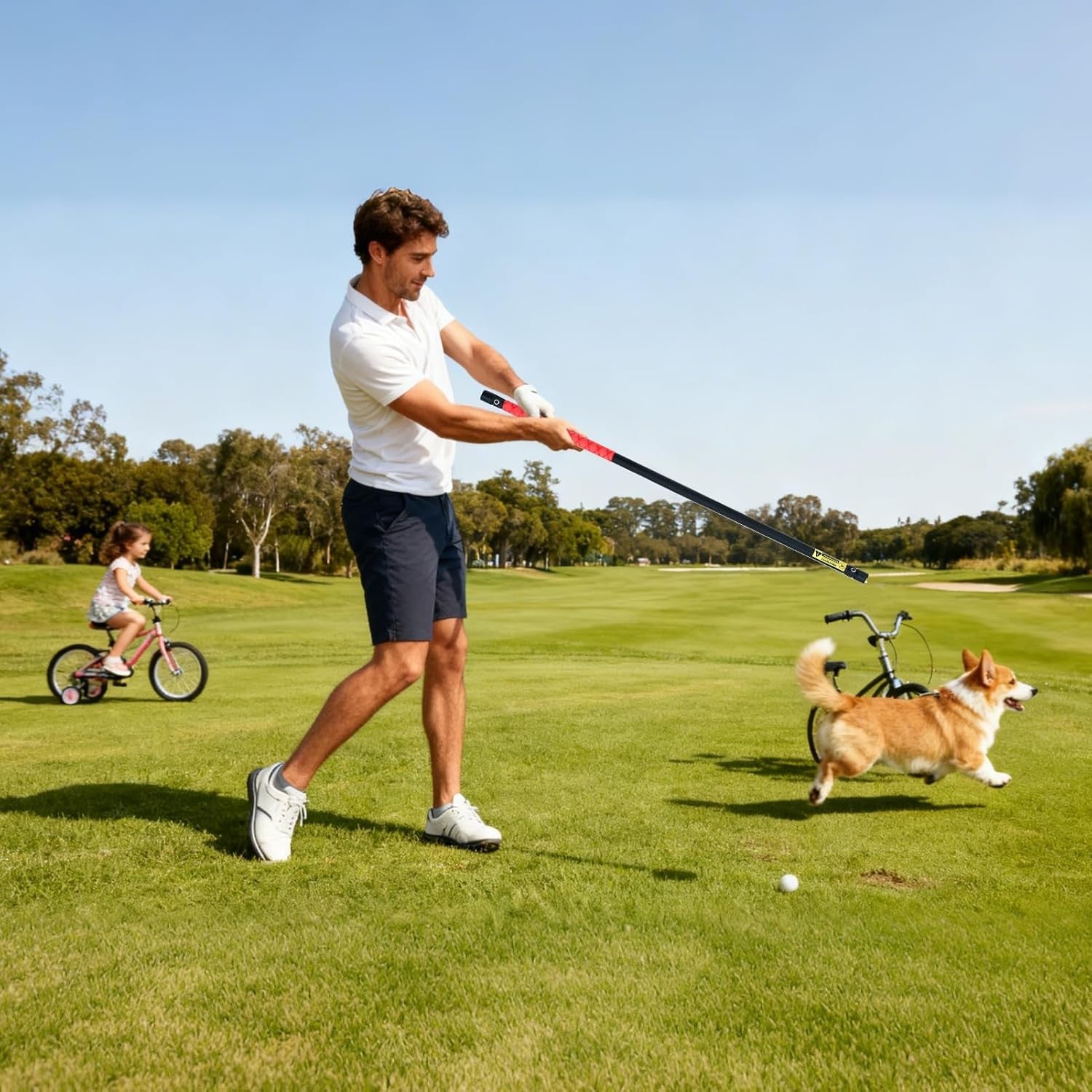 Golf Swing Plane Trainer Mat Alignment Aid Practice Corrector