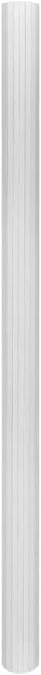 White Bamboo Room Divider 250x165cm Roll-Up Privacy Screen for Bedroom Office