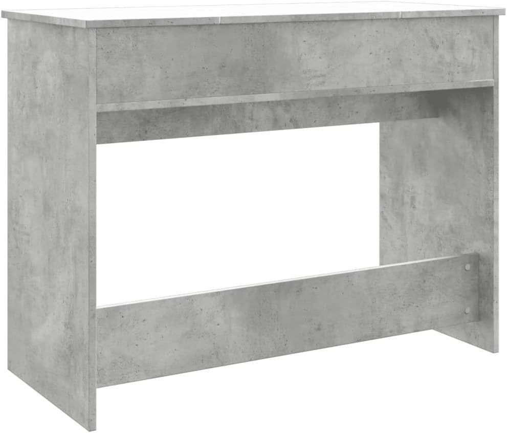 Vanity Dressing Table Desk Concrete Grey Makeup Mirror Storage Drawers Wood