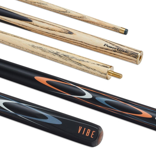 Full Size 57in Snooker Cue 2 Piece Ash Shaft Brass Joint 10mm