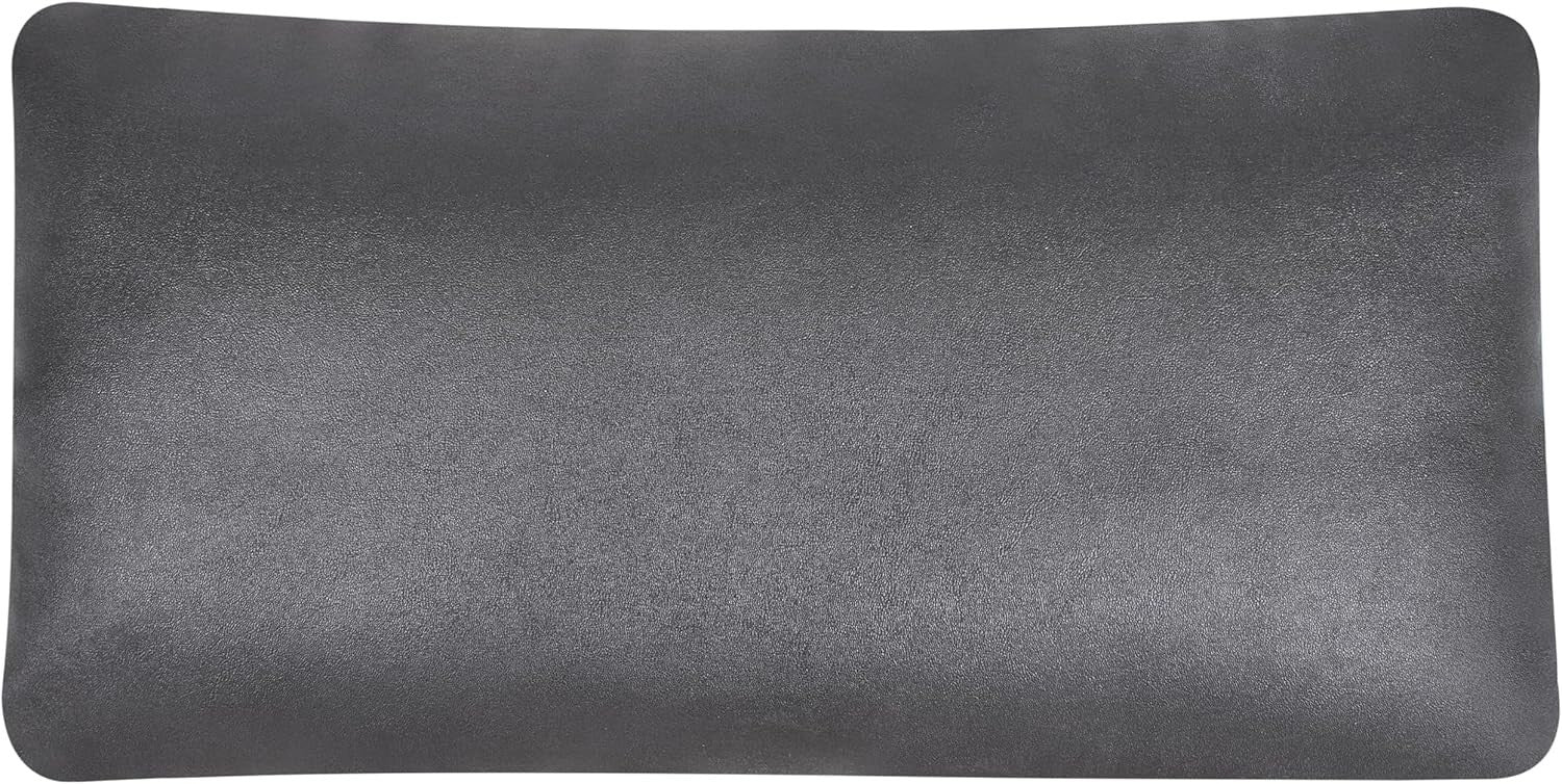 Left Hand Black Chaise Lounge Faux Leather Sofa Seat Daybed Extension