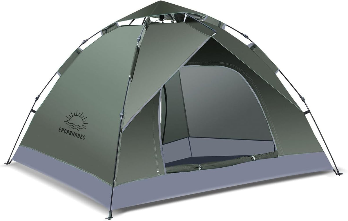 2 Man Pop Up Camping Tent Waterproof Double Layer with Carry Bag